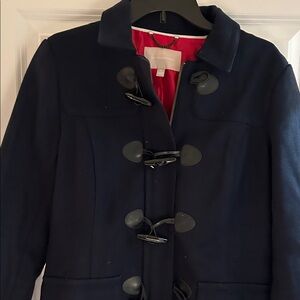 Banana Republic Dark Blue Toggle Pea Coat